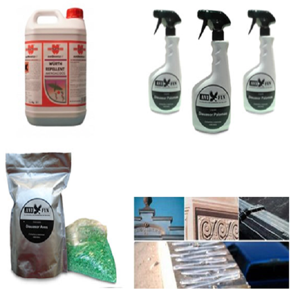 gel repelente pajaros control de aves Cartagena