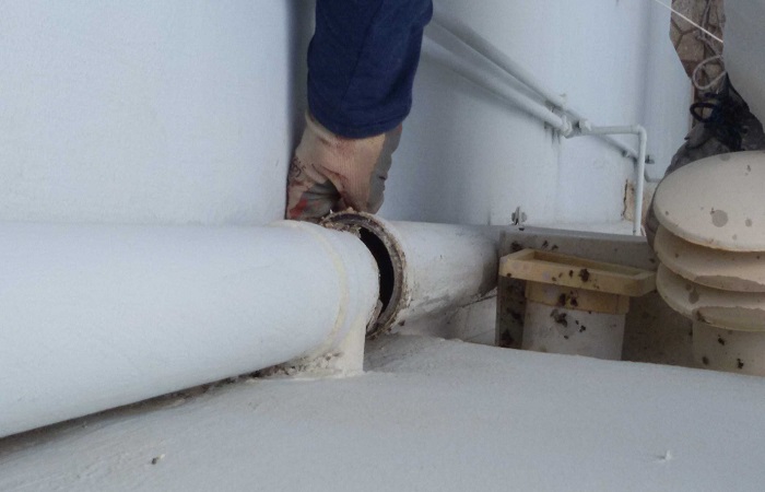 Reparacion de bajante por fontanero